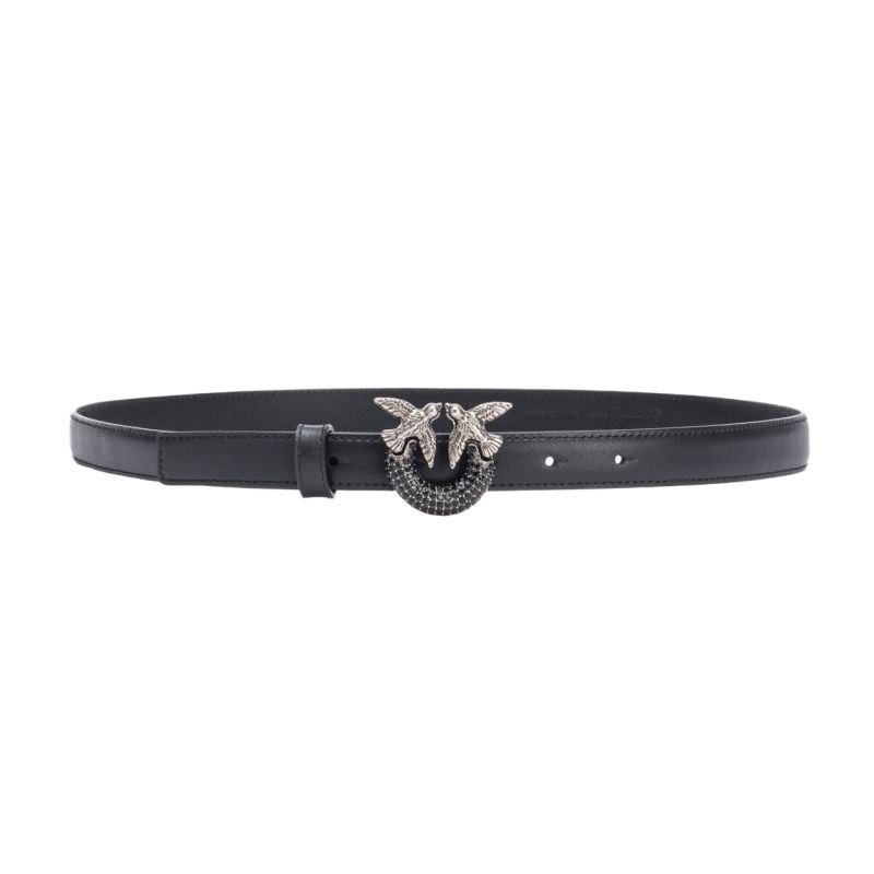 Pinko belt with crystals H2 W 100143A110 black