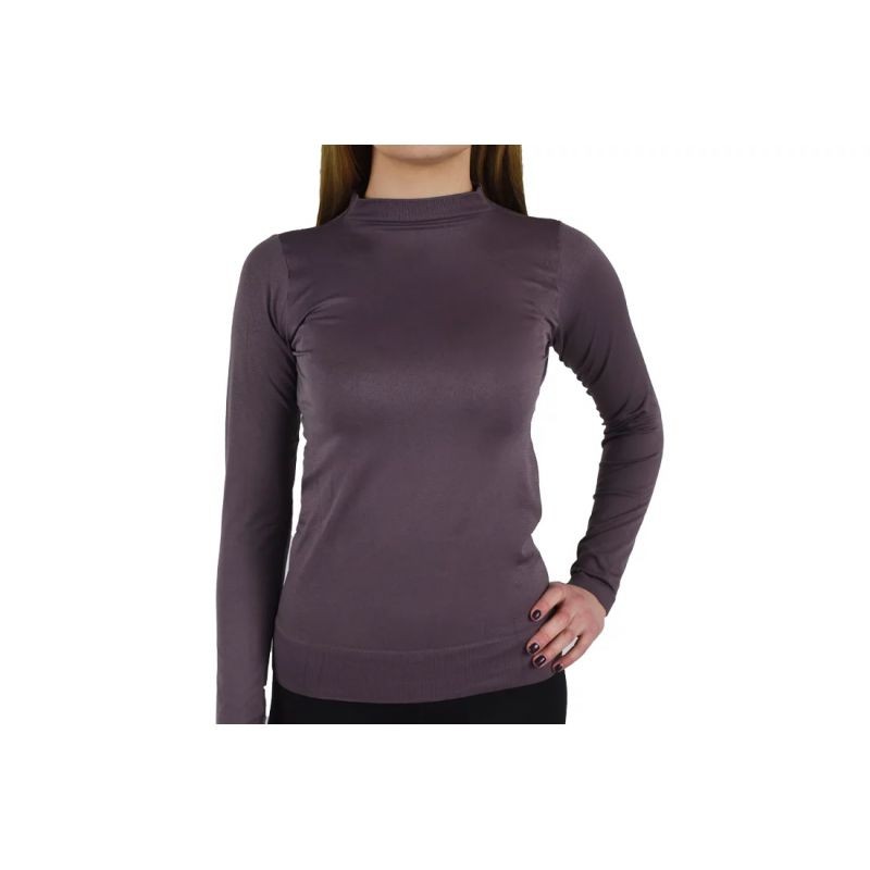 T-shirt senza cuciture a maniche lunghe GymHero W 767-MAUVE