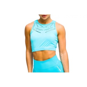 GymHero Venice Beach Top Reggiseno corto W BRA-SHORTBABYBLUE