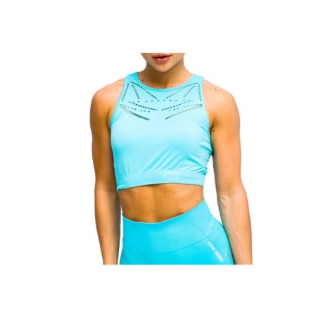 GymHero Venice Beach Top Short Bra W BRA-SHORTBABYBLUE