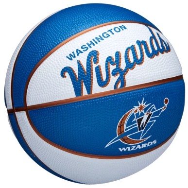 Mini pallone da basket Wilson Team Retro Washington Wizards WTB3200XBWAS